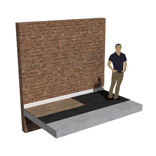 ImpactoMat 5mm on concrete full system