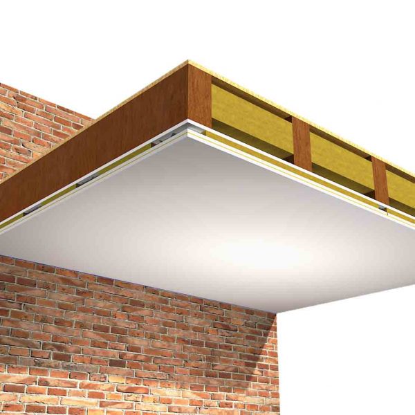 ReductoClip system below existing ceiling