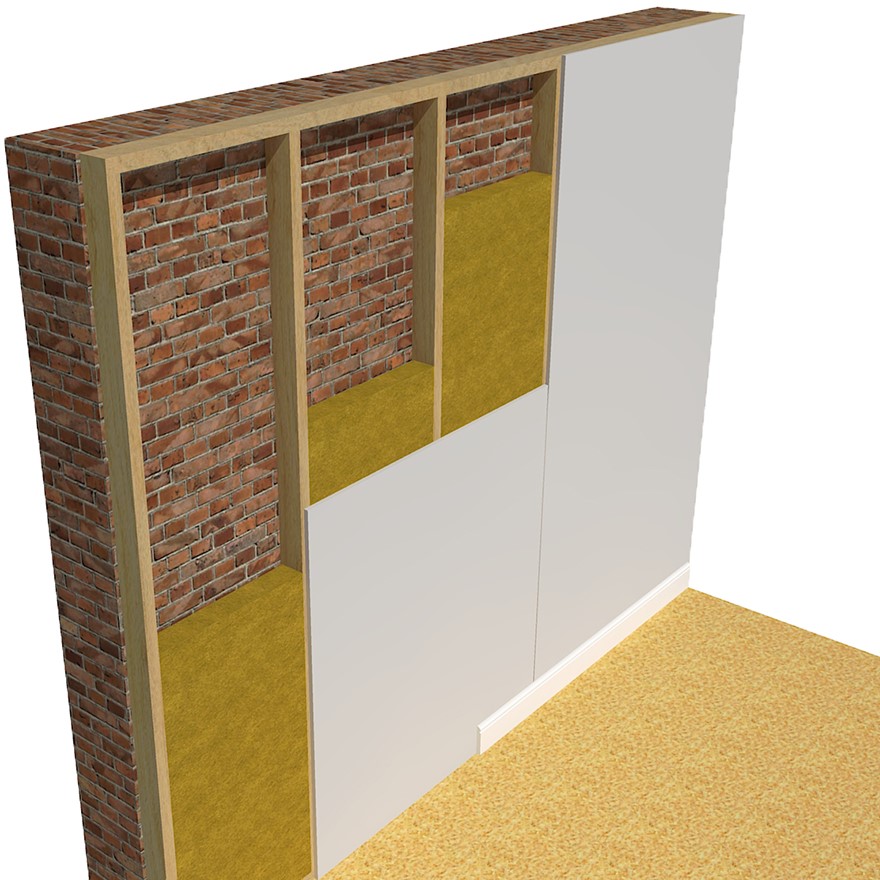Acoustic Mineral Wool 60kg m³ Density Soundproofing Store
