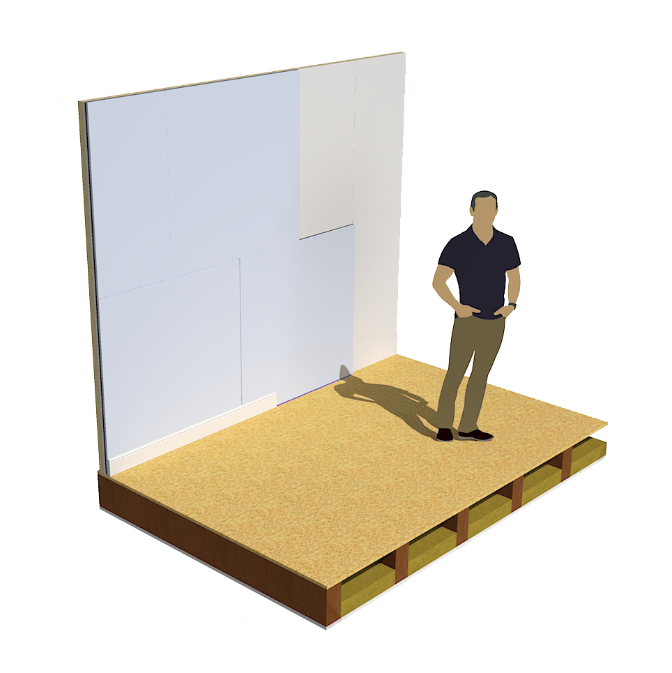 ProSound SoundBoard 3 (1.2m x1.2m x 27mm) Stud Walls, Soundproofing