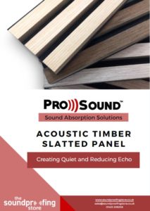Acoustic timber slatted panel