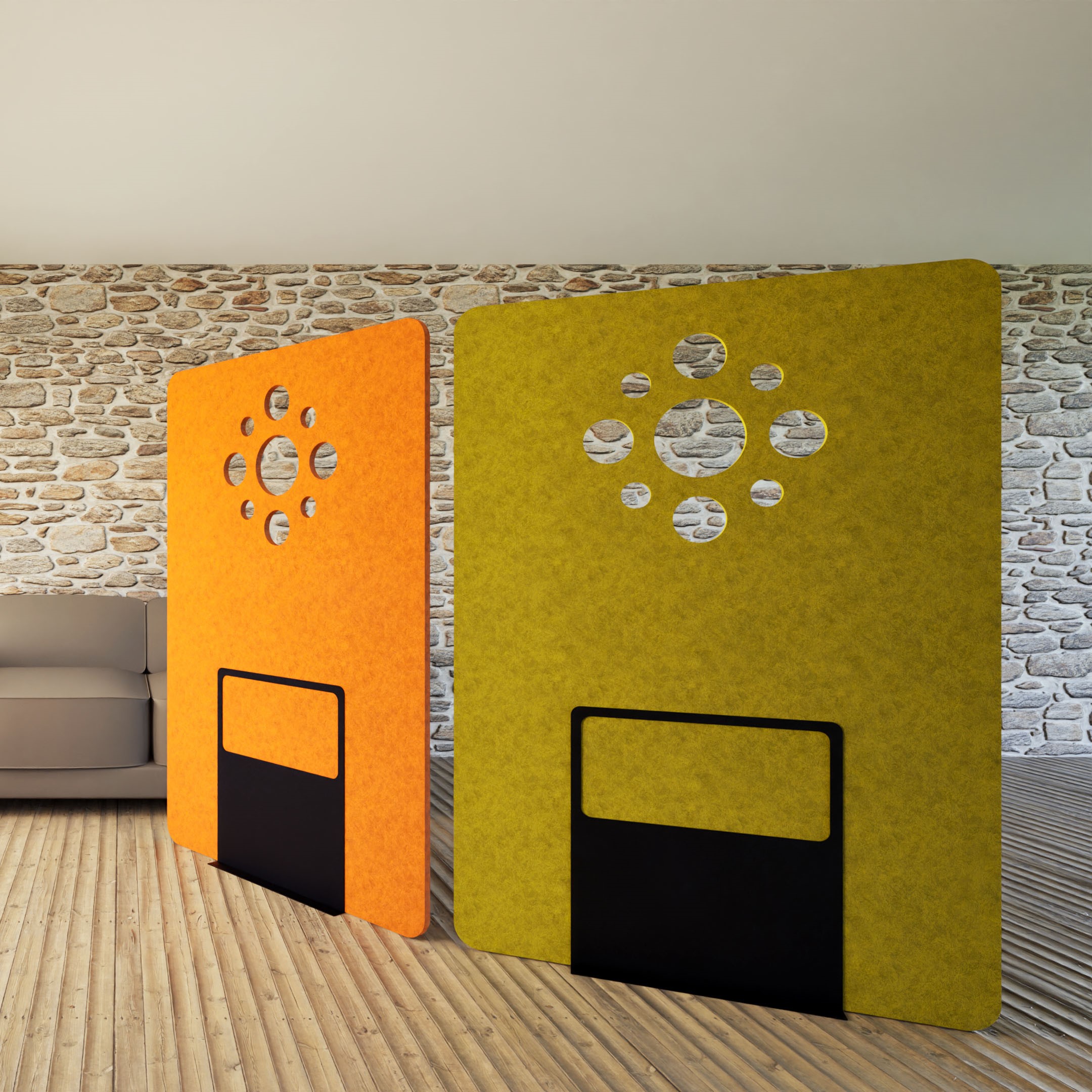orange and yellow star screen