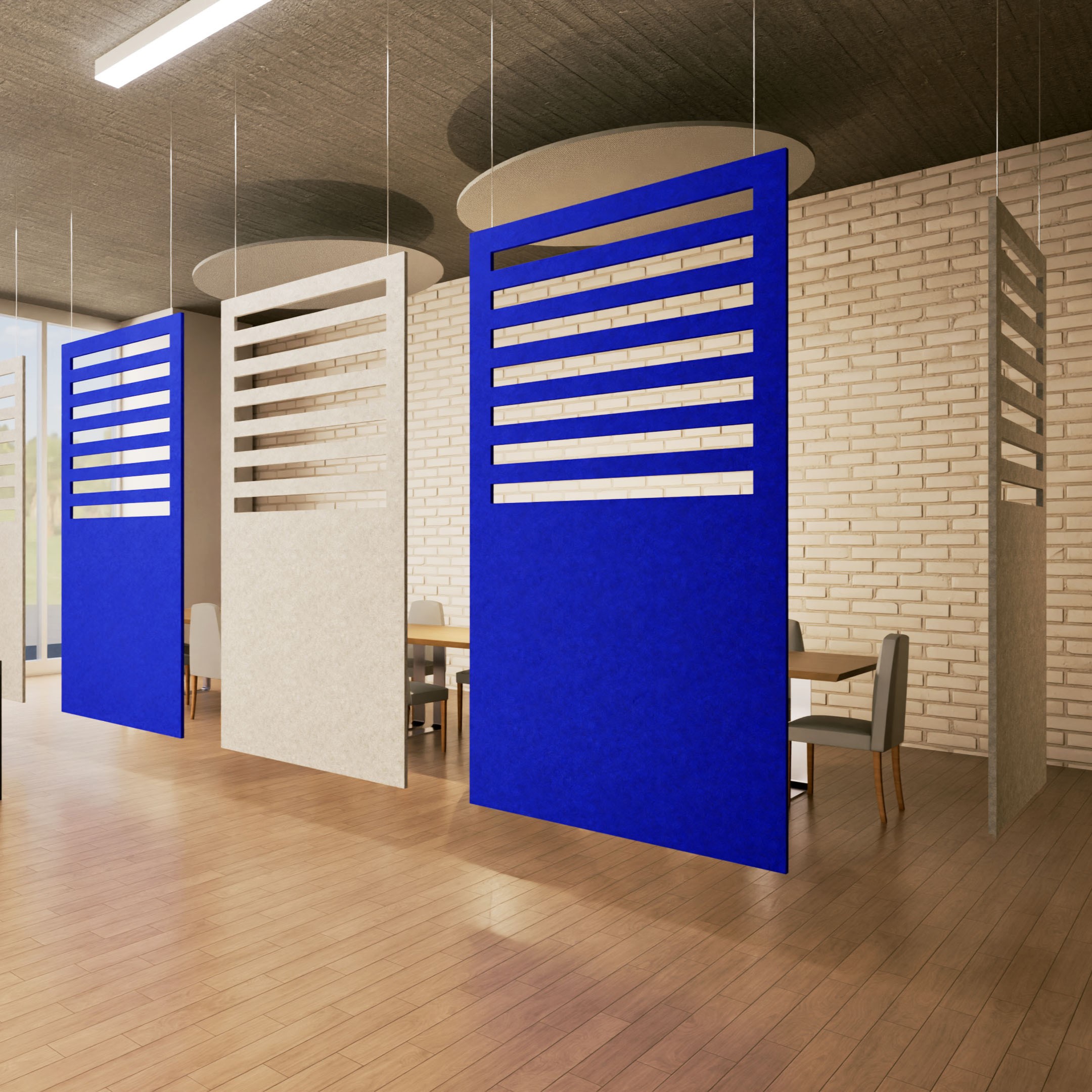 rise blue and white office